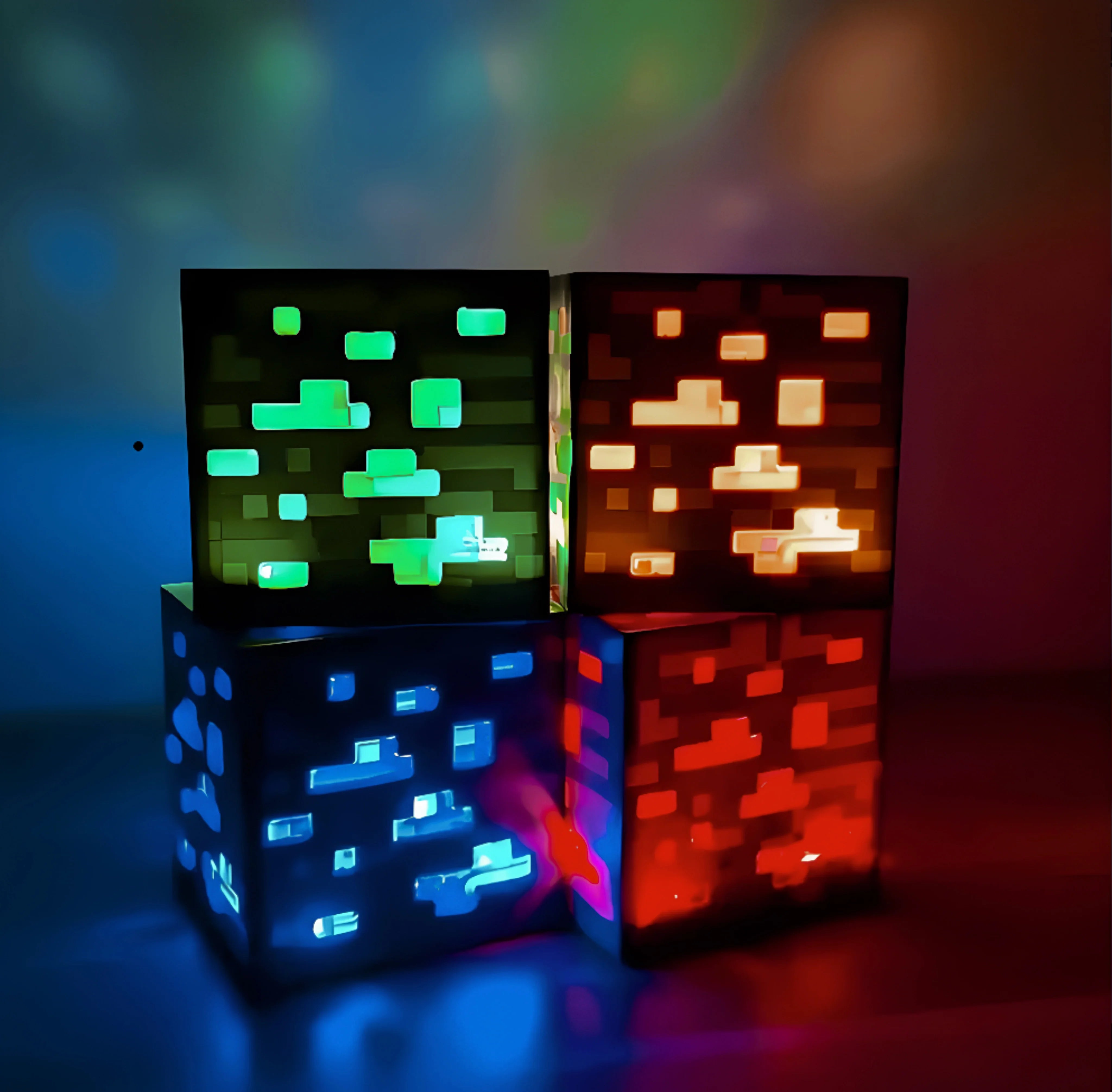 Minecraft Ore Block Lamp
